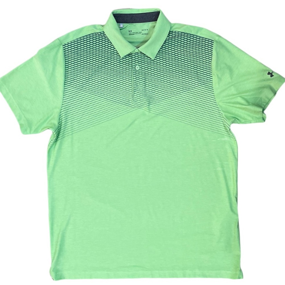 UNDER ARMOUR PLAYOFF PRINT POLO SZ LARGE